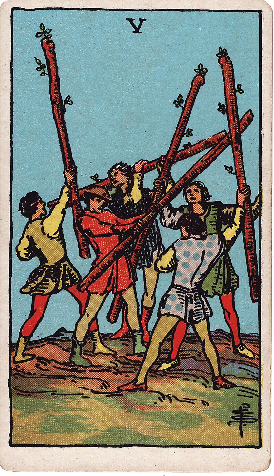 5 of Wands Tarot card
